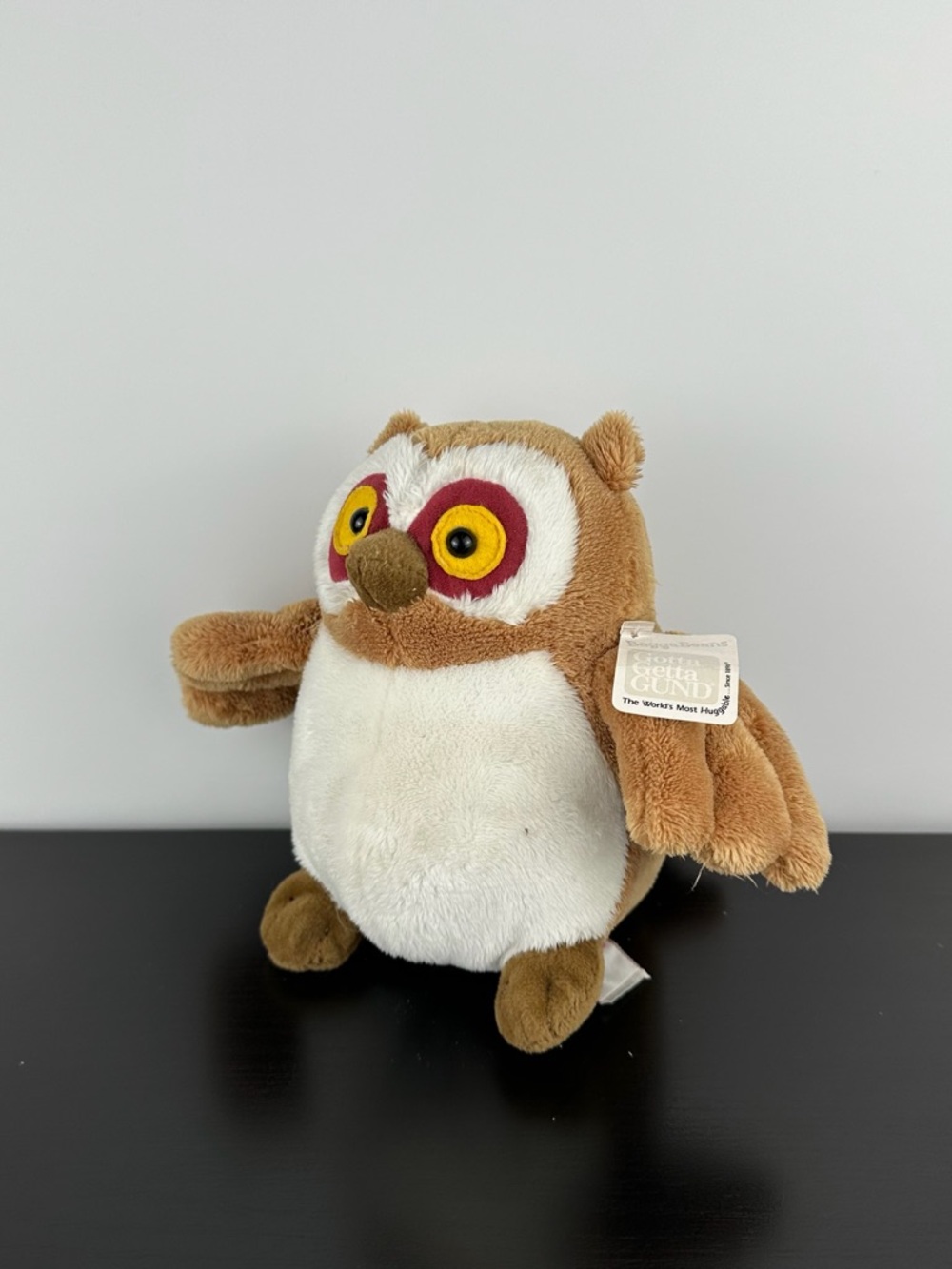 Gund Fall Friends Whoot Owl 7” #88789 White & Brown Plush Stuffed Animal
